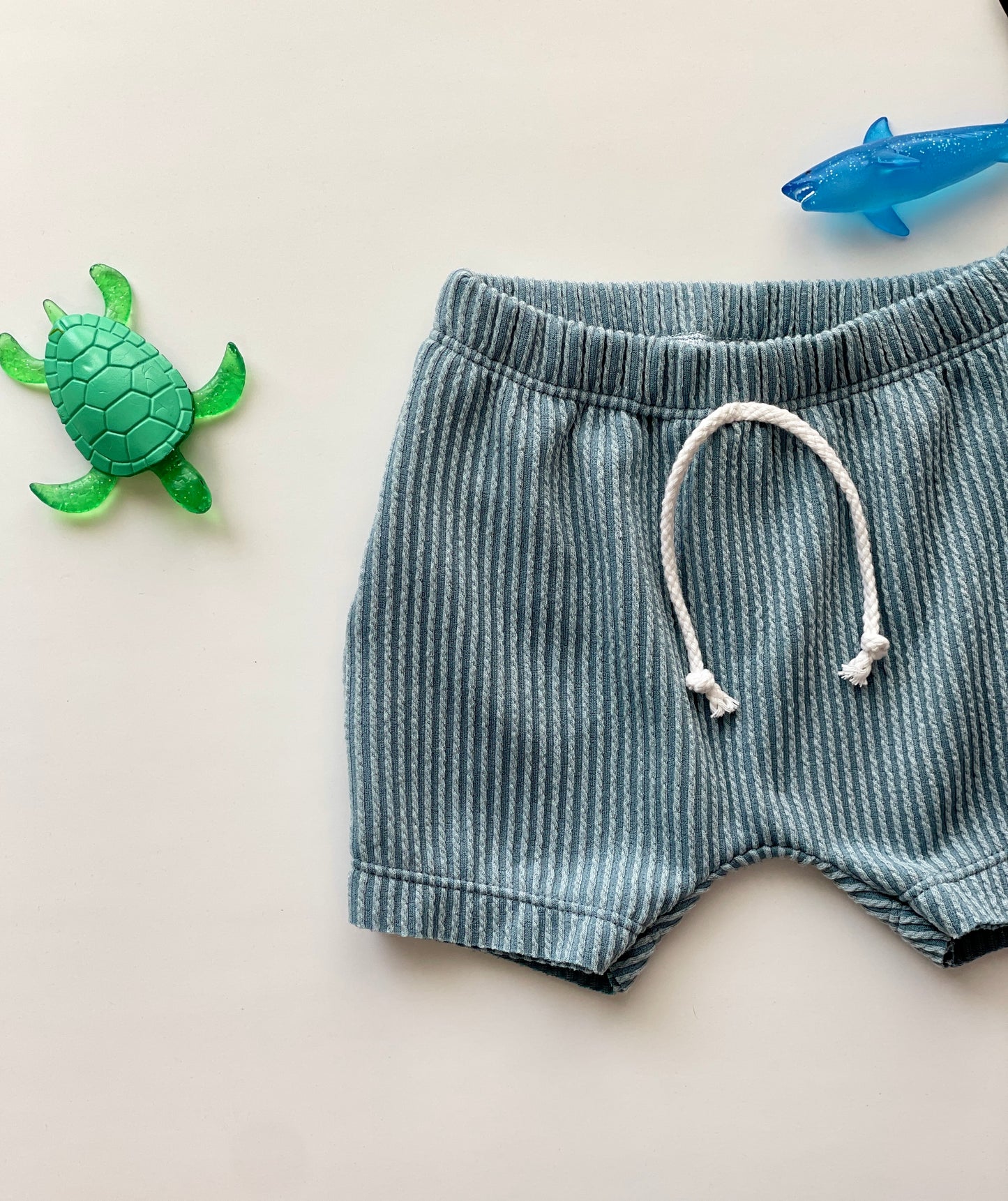 Rib Raw Hem Boy Shorts