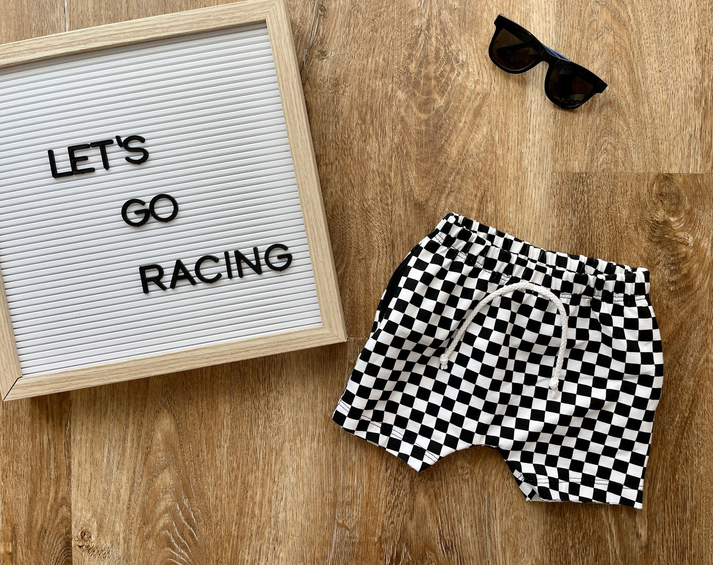 Checkered Pocket Boy Shorts
