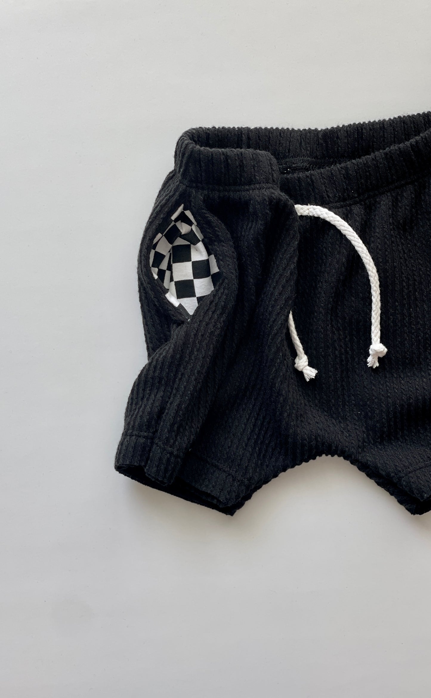Rib Raw Hem Boy Shorts