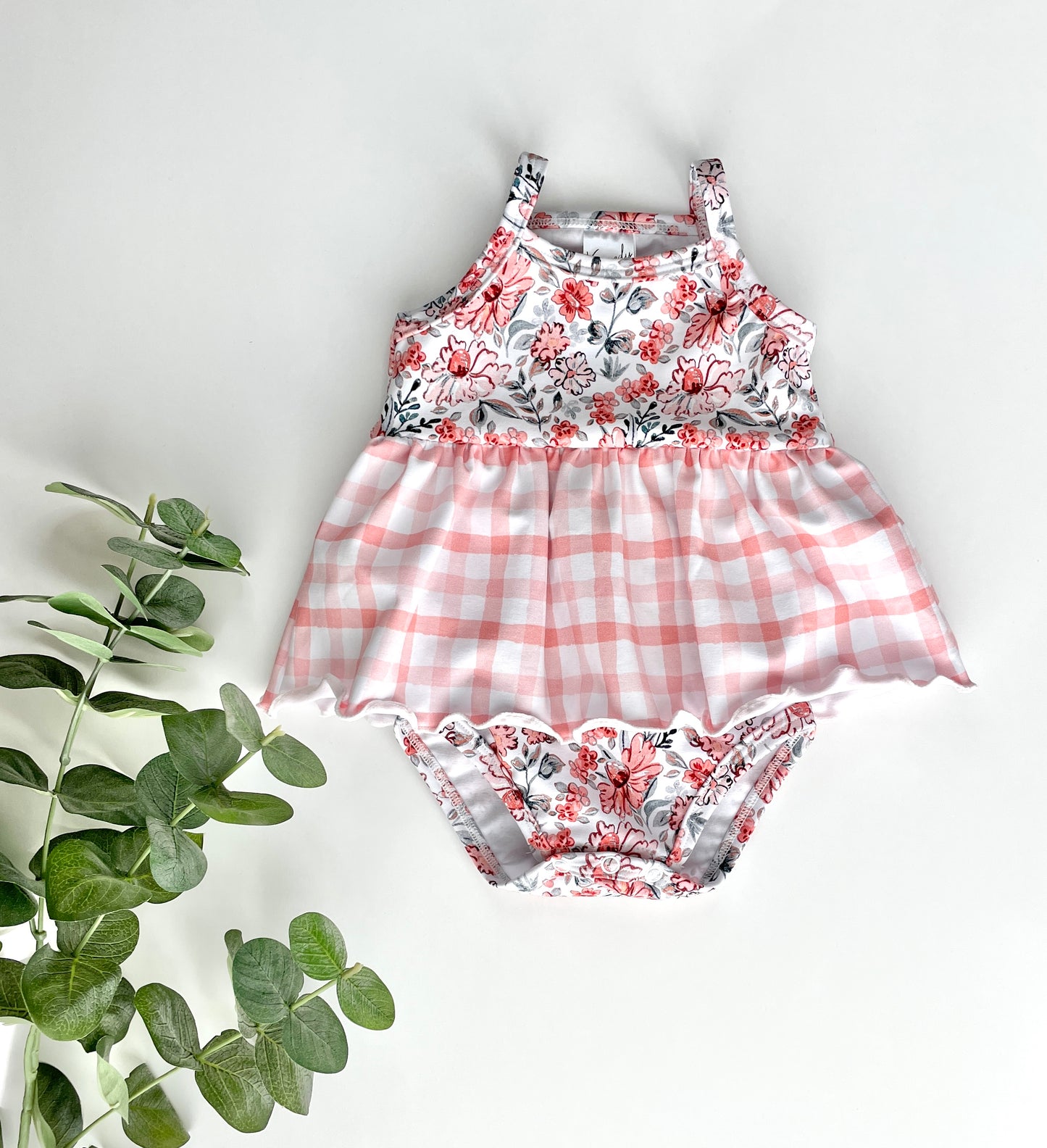 Floral/Gingham Leo