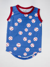 Load image into Gallery viewer, Blue Baseball Tank
