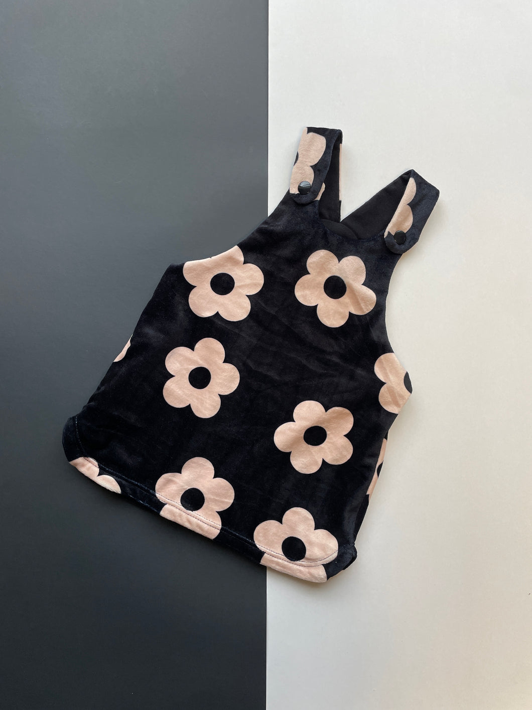 Velvet Black Daisy Jumper