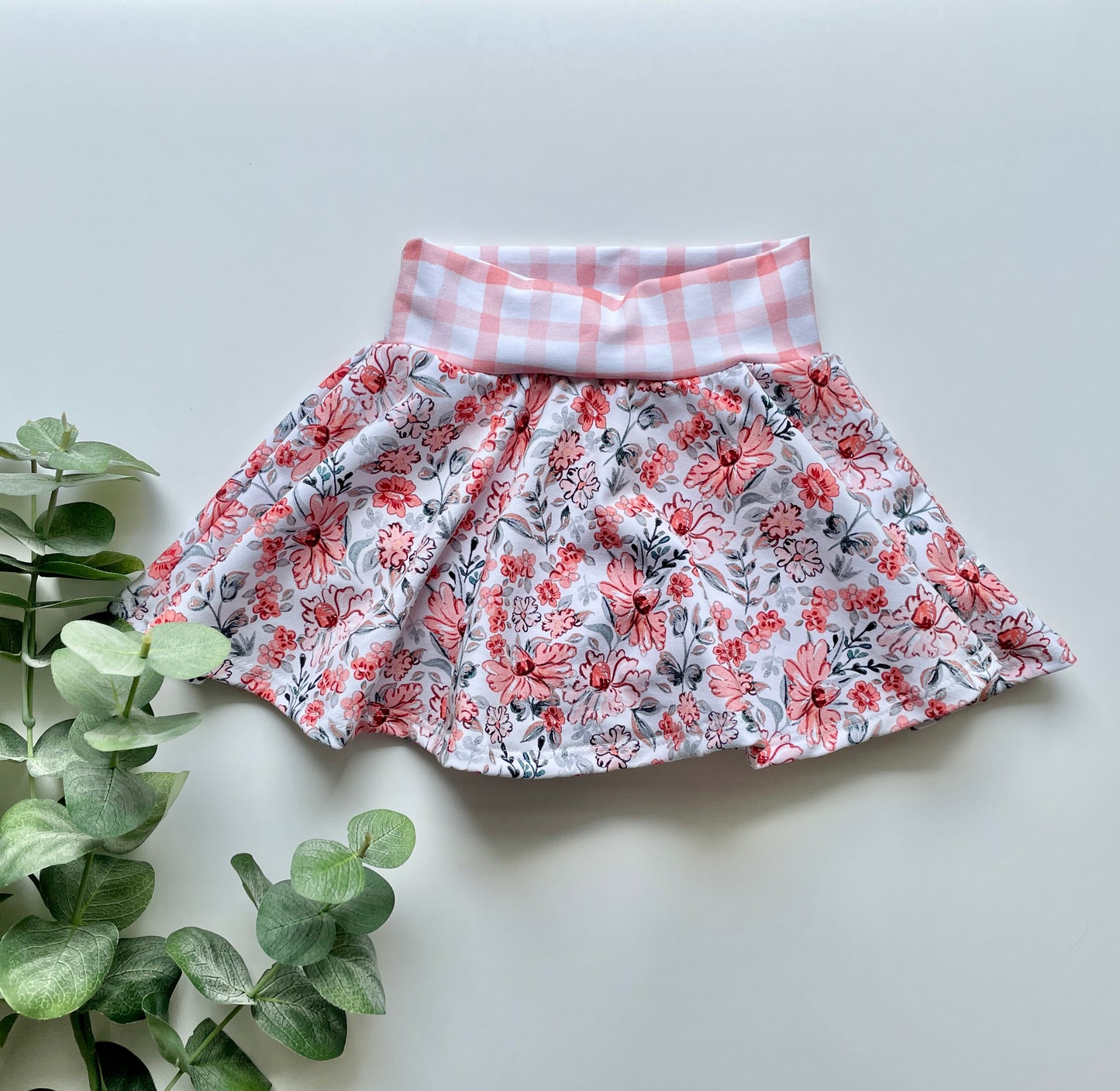 Pink Floral Skirted Shorties