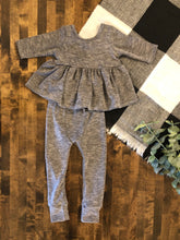 Load image into Gallery viewer, MUSTARD OR CHARCOAL Cozy Rib Lounge Set
