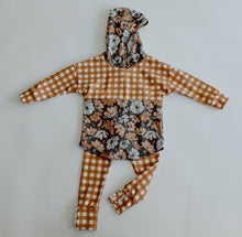 Load image into Gallery viewer, Gingham Floral Hoodie
