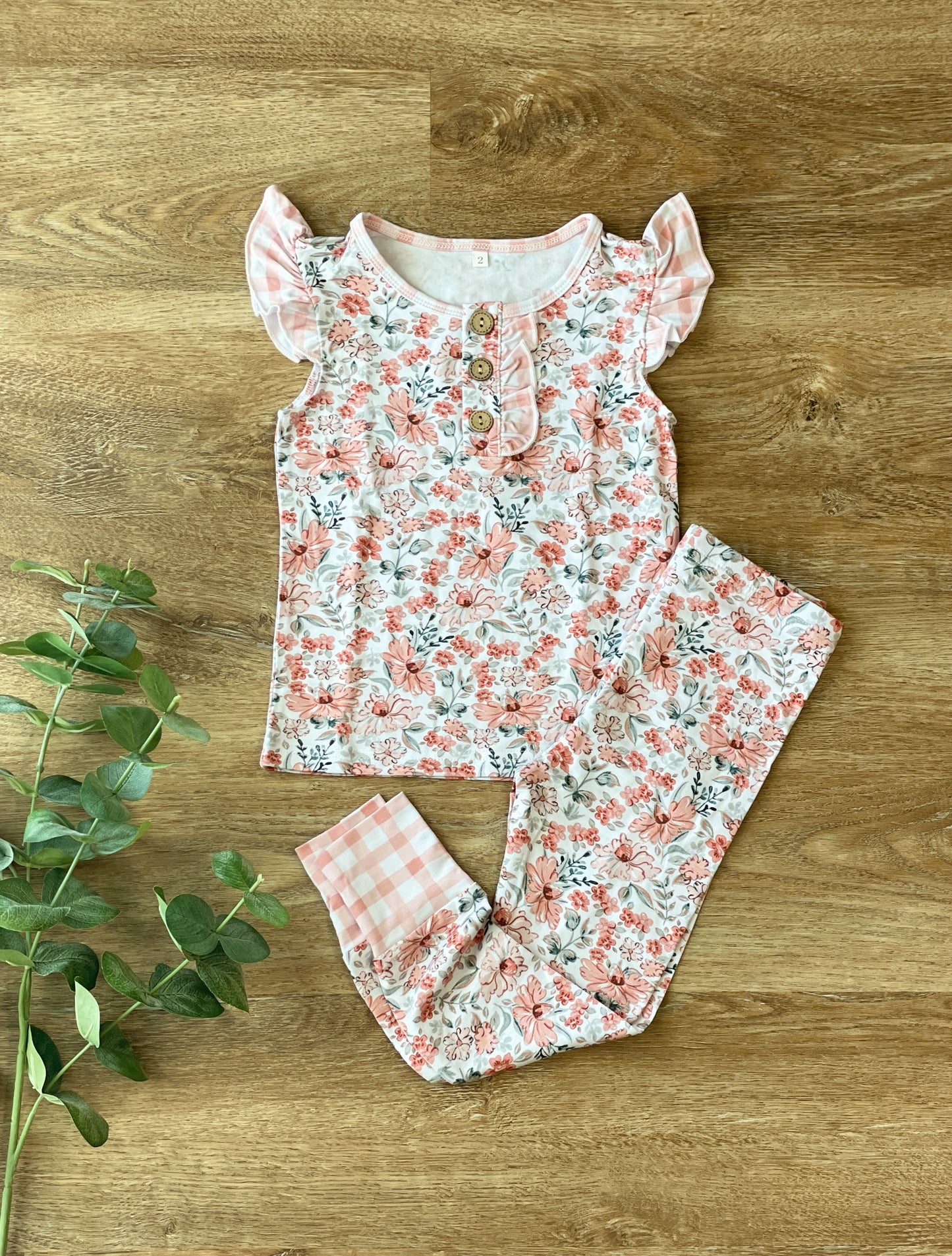 Pink Floral 2-piece Set