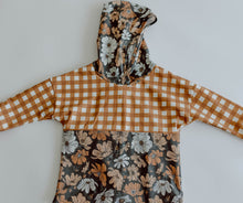 Load image into Gallery viewer, Gingham Floral Hoodie
