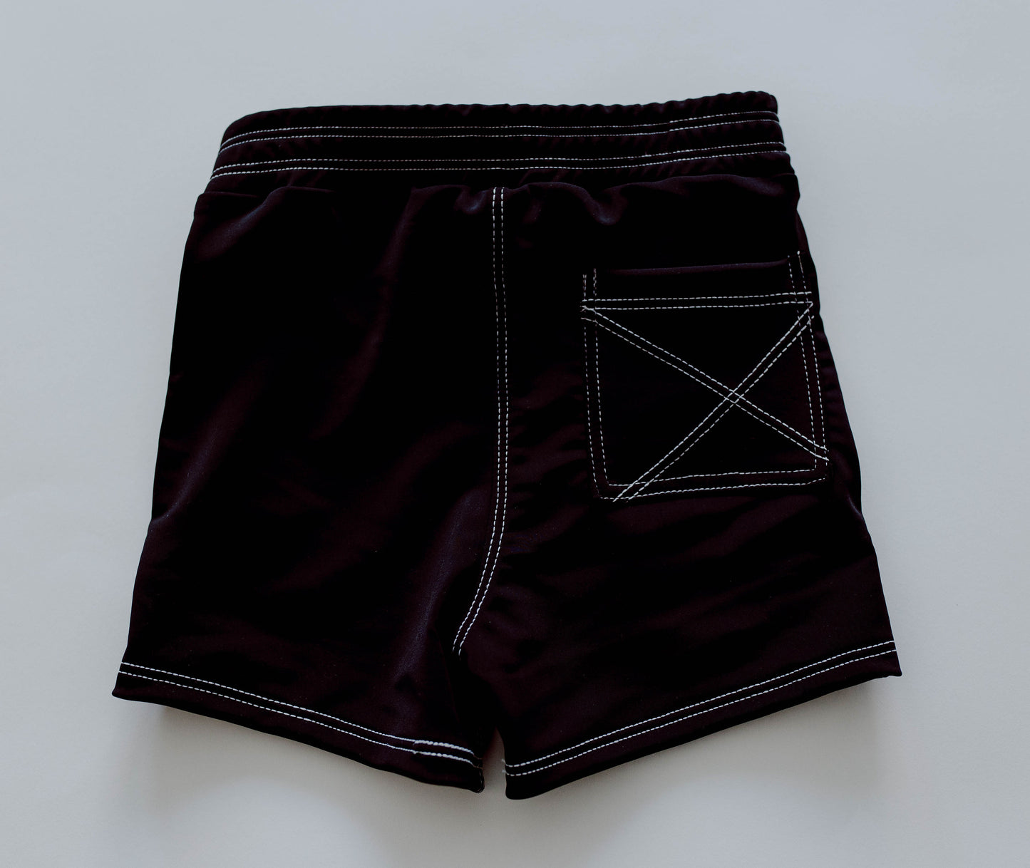Black Pocket Surf Shorts
