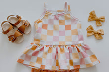 Load image into Gallery viewer, Retro Checks Cami Peplum
