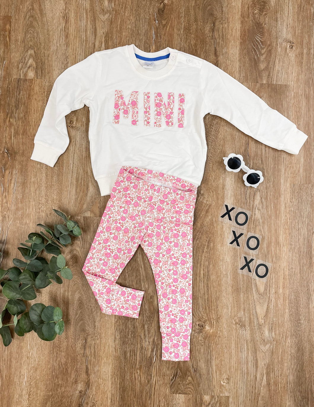 Pink Floral Leggings