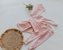 Load image into Gallery viewer, Pink Heart Hooded Peplum

