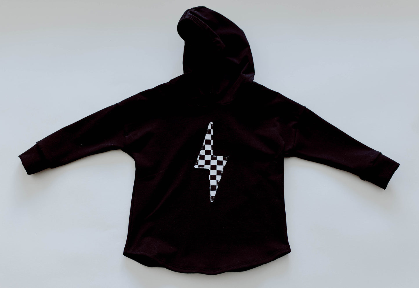 Checkered Bolt Hooded Tee